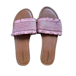 American Eagle AE Braided Fringe Slide Sandals